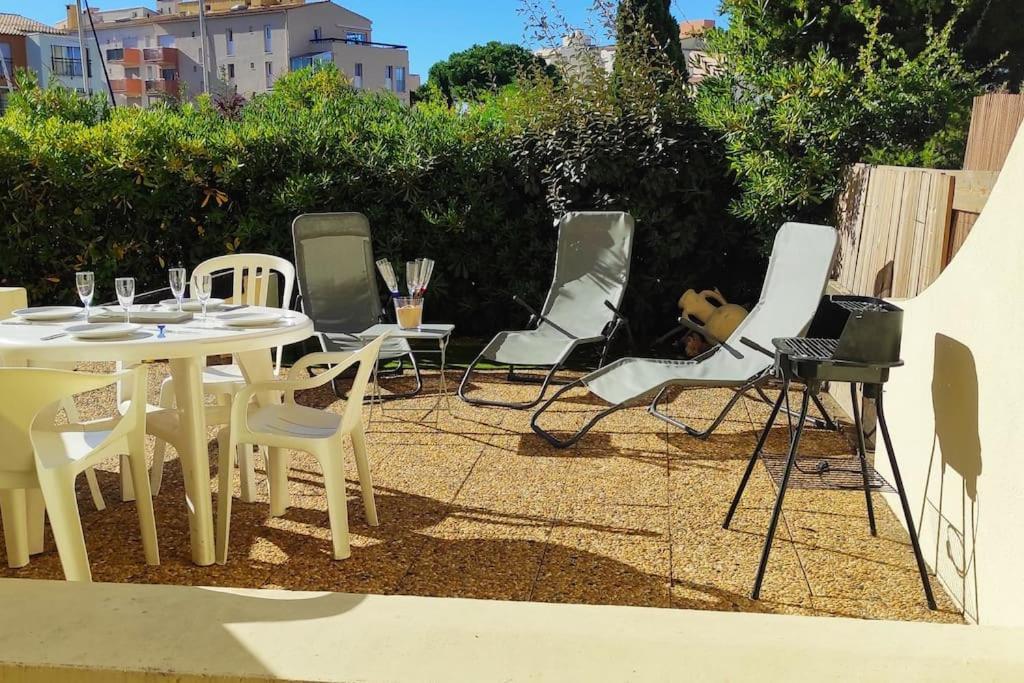 Confortable Appartement Grande Terrasse Piscine Parking Clim Agde Kültér fotó